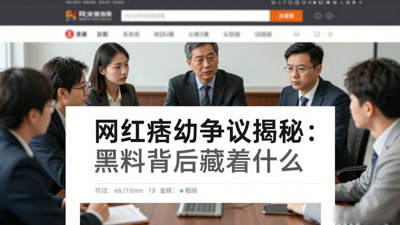 网红痞幼争议揭秘：黑料背后藏着什么