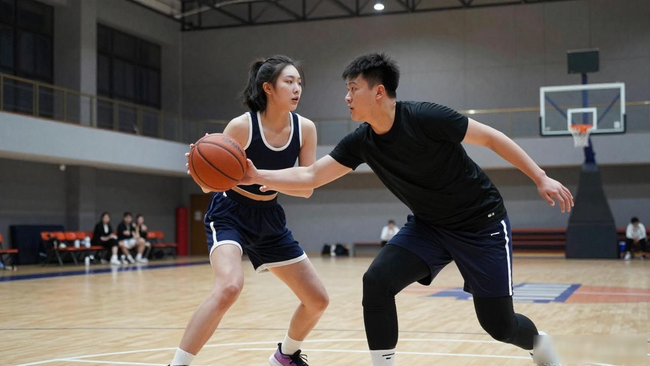 和体育生男友打1v1被翻了，这体能差距真的劝退